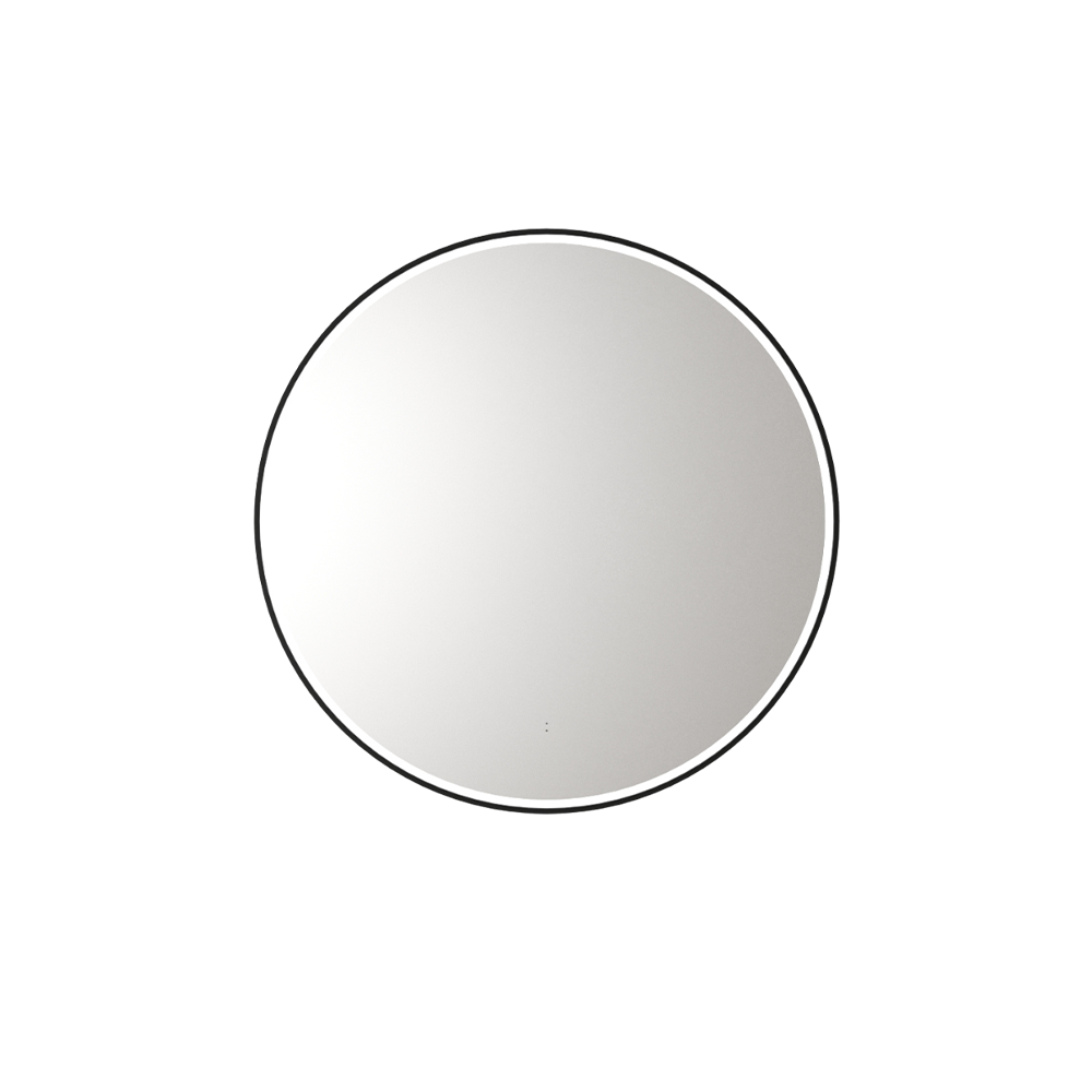 Windsor Round LED Mirror 700mm Matte Black