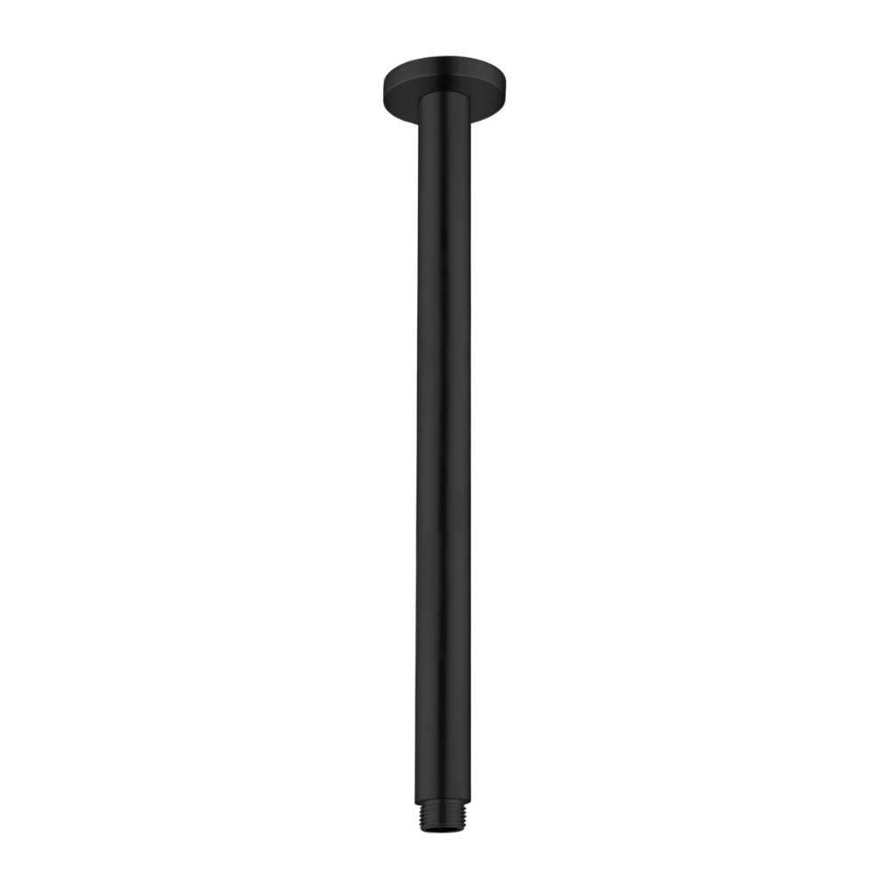 Round Ceiling Arm 300mm Matte Black