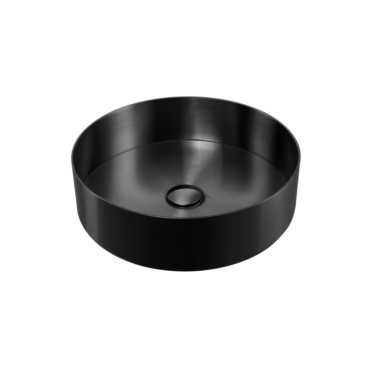 Milan Round Stainless Steel Counter Top Basin Black