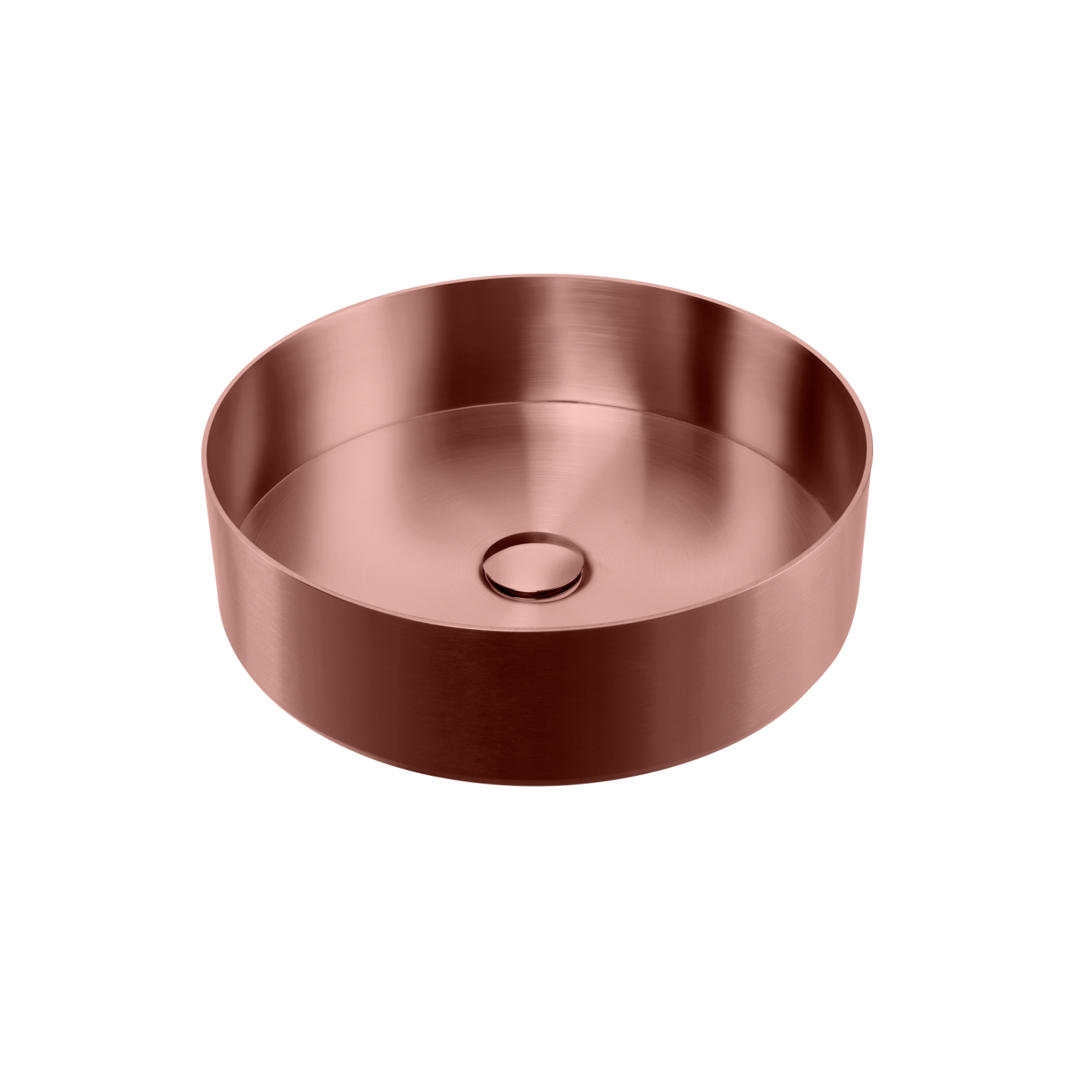 Milan Round Stainless Steel Counter Top Basin Copper