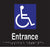 Accessible Entrance Braille In Designer Black