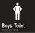 Metlam Boys Toilet Braille In Designer Black