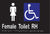 Metlam Female Accessible Toilet Right Hand Braille In Designer Black