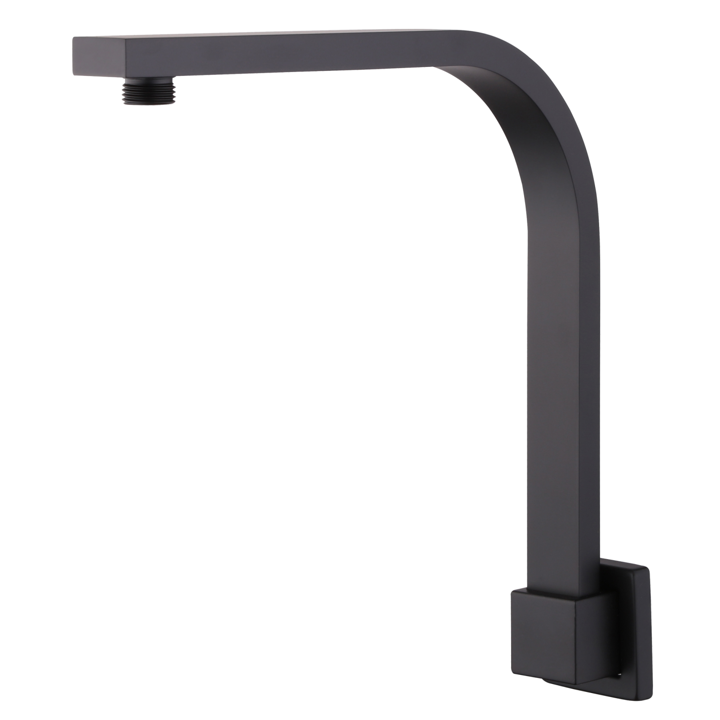 Monaco Raised Wall Mounted Shower Arm Matte Black