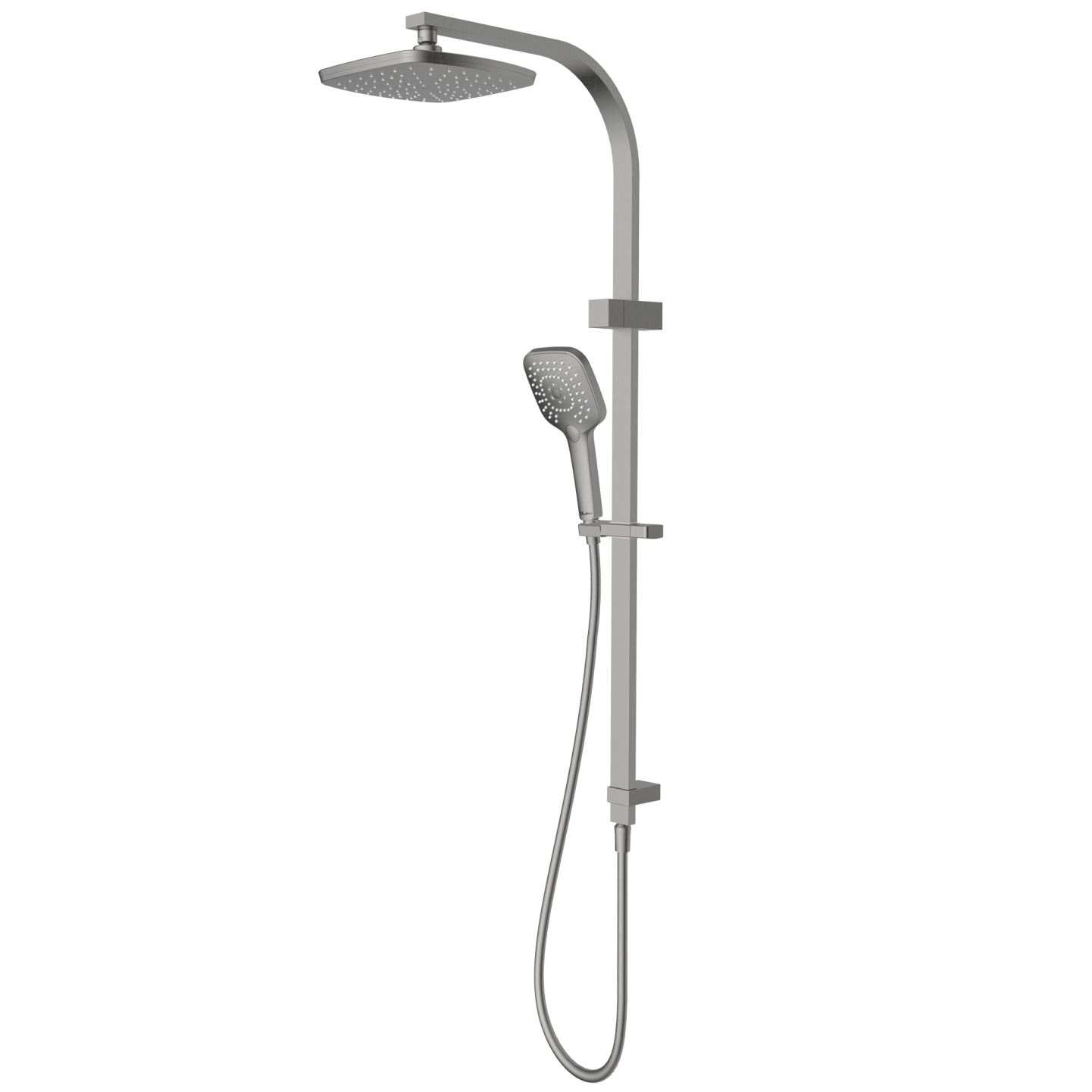 Monaco Dual Shower Set Brushed Nickel