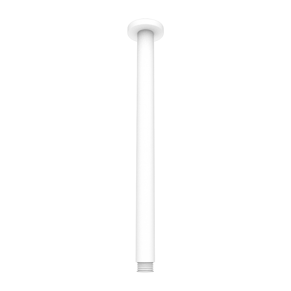 Round Ceiling Arm 300mm Matte White