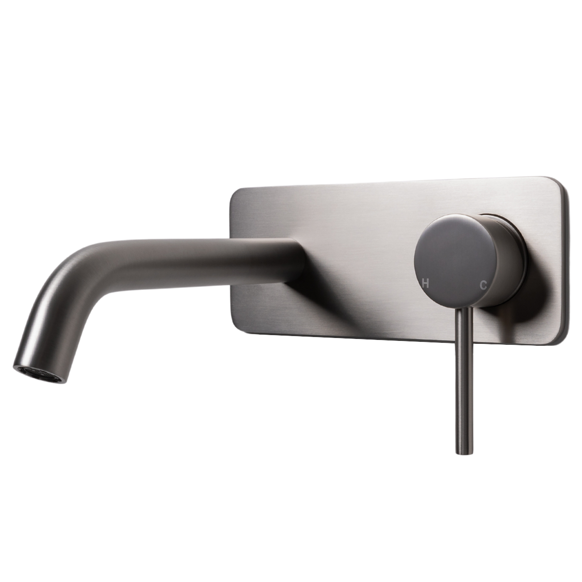 Mira Brushed Nickel Wall Mixer and Spout