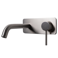 Mira Brushed Nickel Wall Mixer and Spout