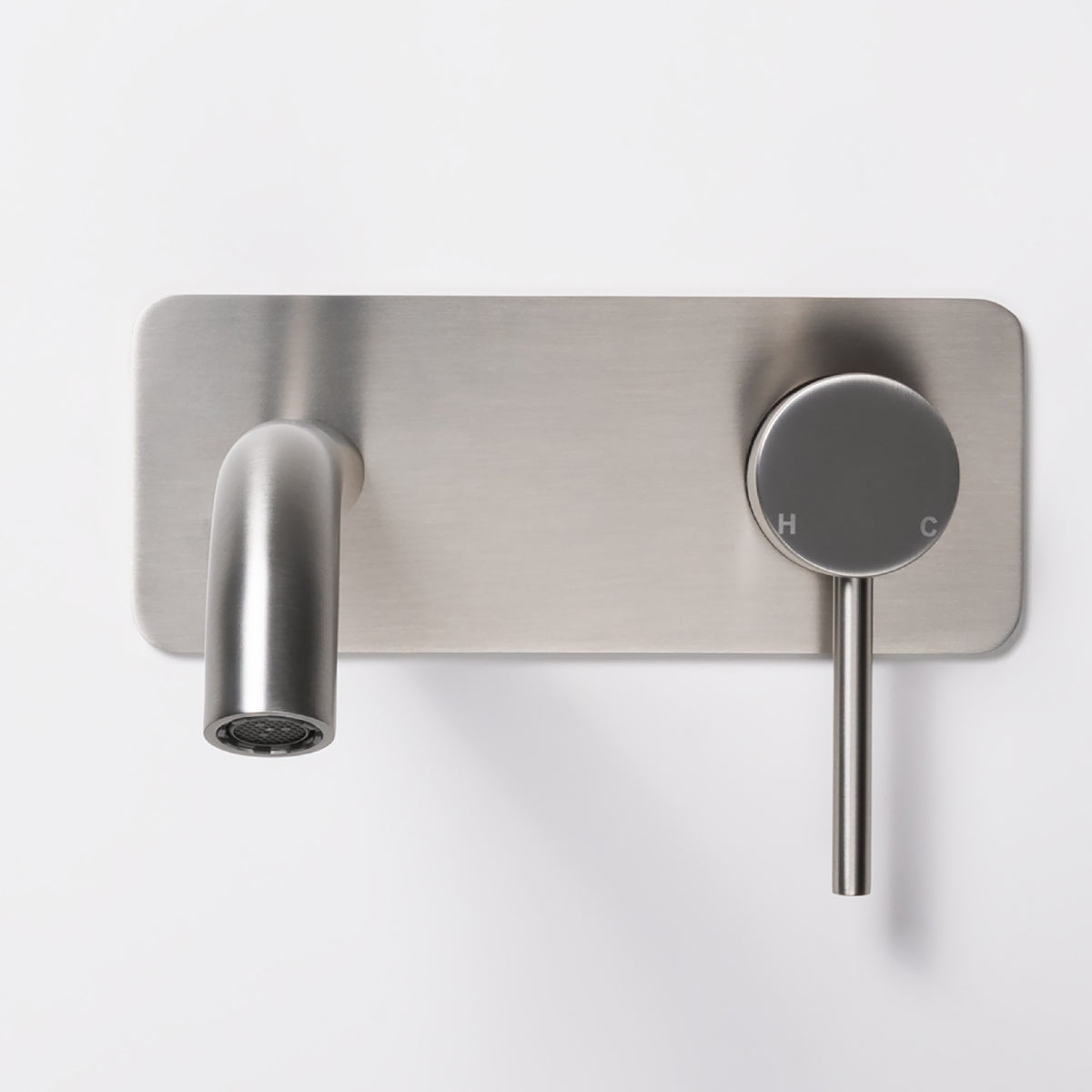 Mira Brushed Nickel Wall Mixer and Spout