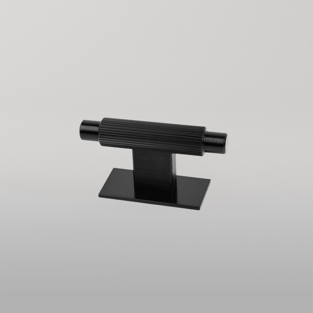 Momo Arpa T Knob and Backplate 70mm Brushed Black