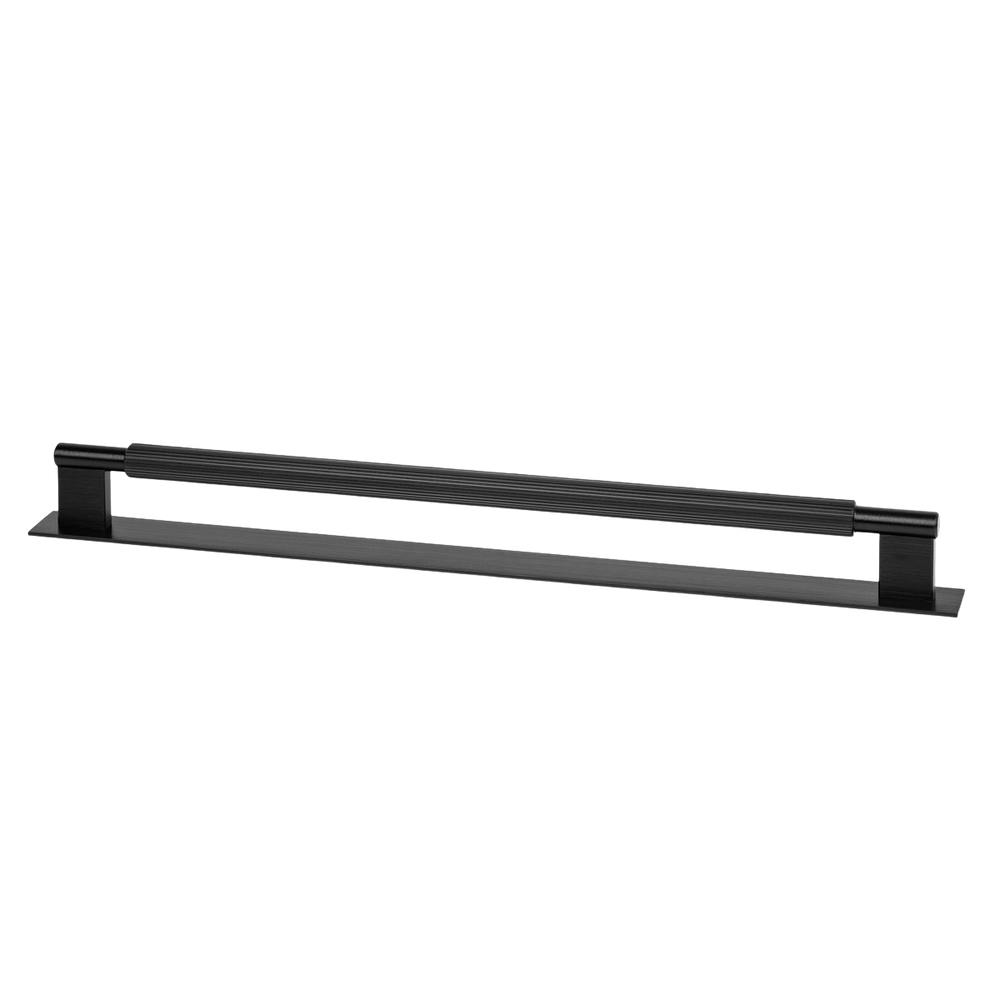 Momo Arpa D Handle and Backplate 320mm Brushed Black