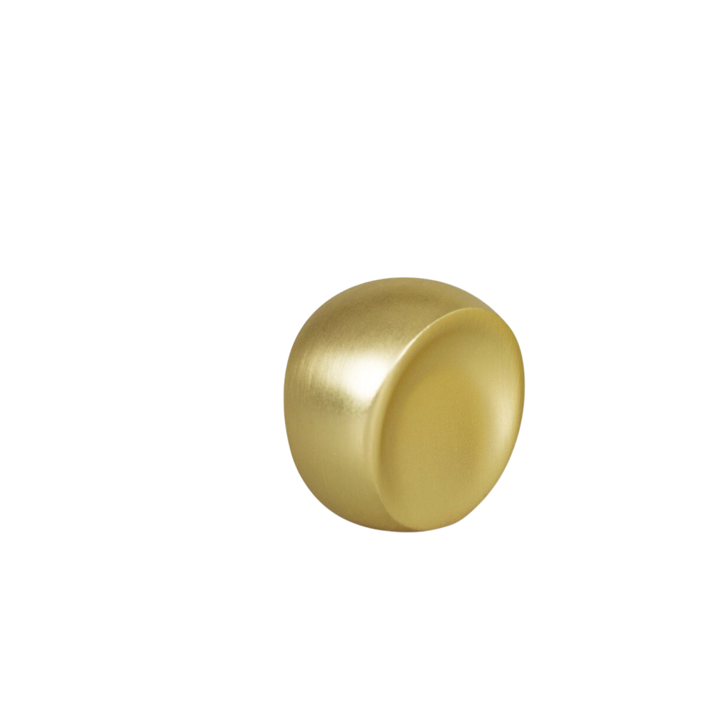 Momo Ball Knob 24mm Brushed Matte Brass