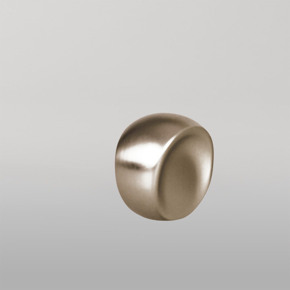 Momo Ball Knob 24mm Brushed Nickel