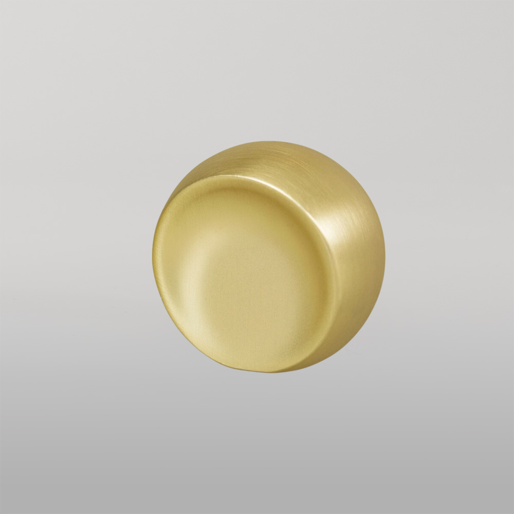 Momo Ball Knob 29mm Brushed Matte Brass