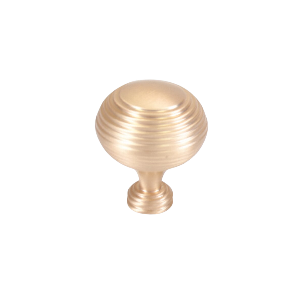 Momo Catona Round Knob 32mm Brushed Matte Brass