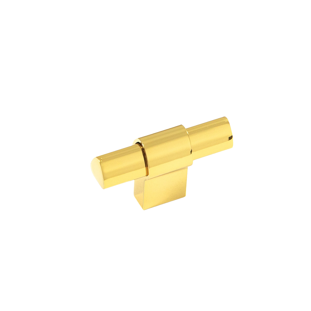 Momo Casper T Knob 60mm Polished Gold