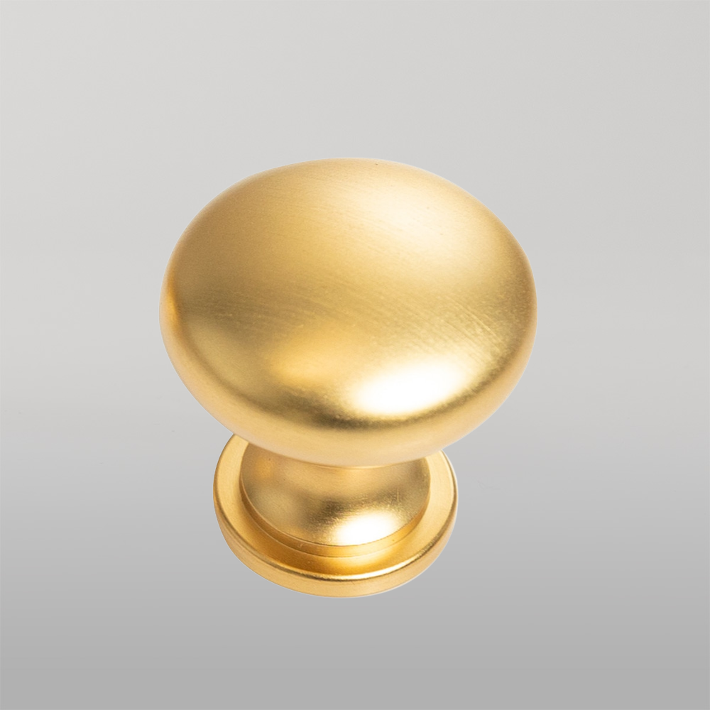 Momo Florencia Plain Knob 29mm Brushed Matte Brass