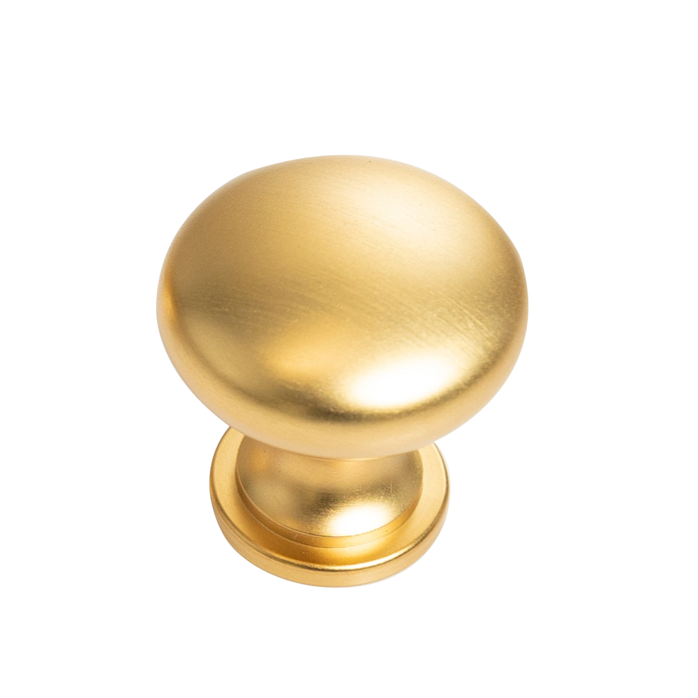 Momo Florencia Plain Knob 29mm Brushed Matte Brass