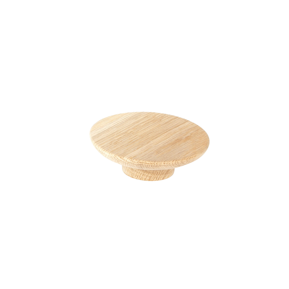 Momo Daintree Full Round Timber Handle 100mm Raw American Oak