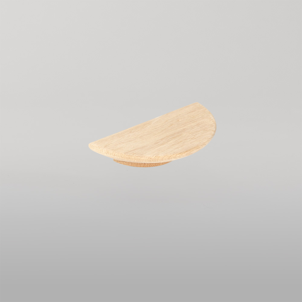 Momo Daintree Half Round Timber Handle 150mm Raw American Oak