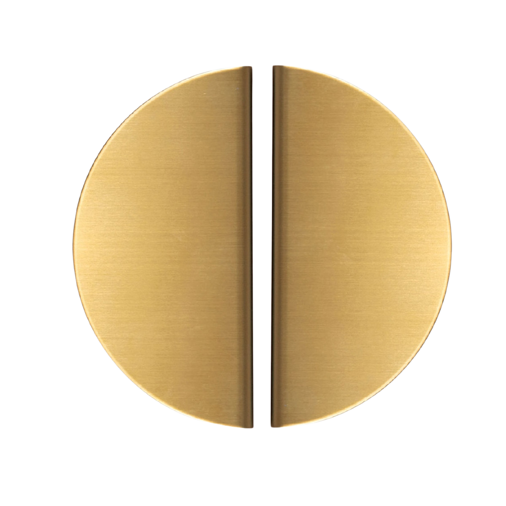 Momo Sola Half Round Lip Pull Handle 160mm Brushed Brass