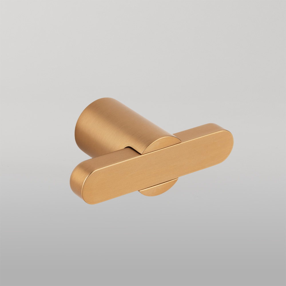 Momo Fusion T Knob 58mm Brushed Dark Brass