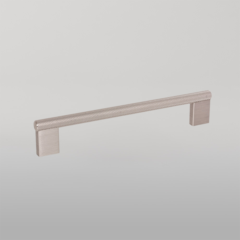 Momo Graf Knurled D Handle 160mm Dull Brushed Nickel