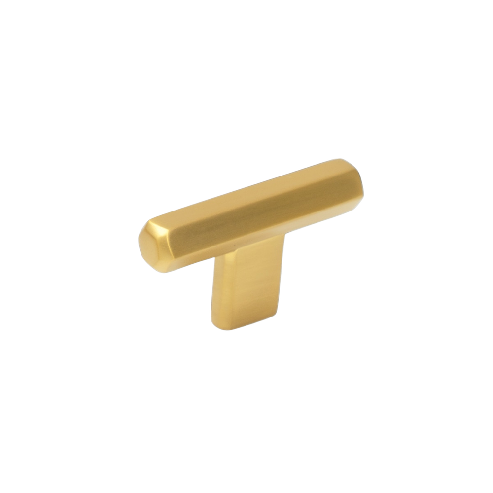 Momo Hendrix T Knob 60mm Brushed Satin Brass