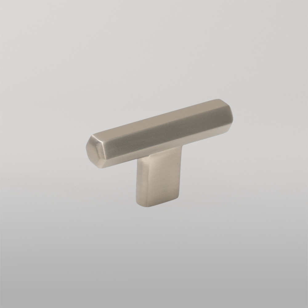 Momo Hendrix T Knob 60mm Dull Brushed Nickel