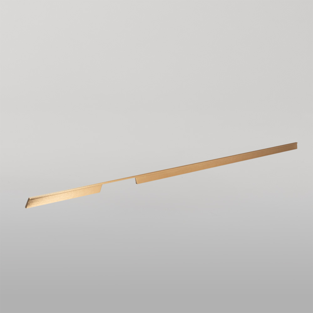 Momo Rail D Handle Left Hand 1120mm Brushed Dark Brass