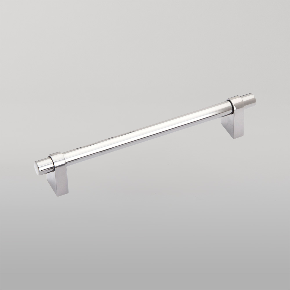 Momo Loreto Bar Pull 128mm Polished Nickel