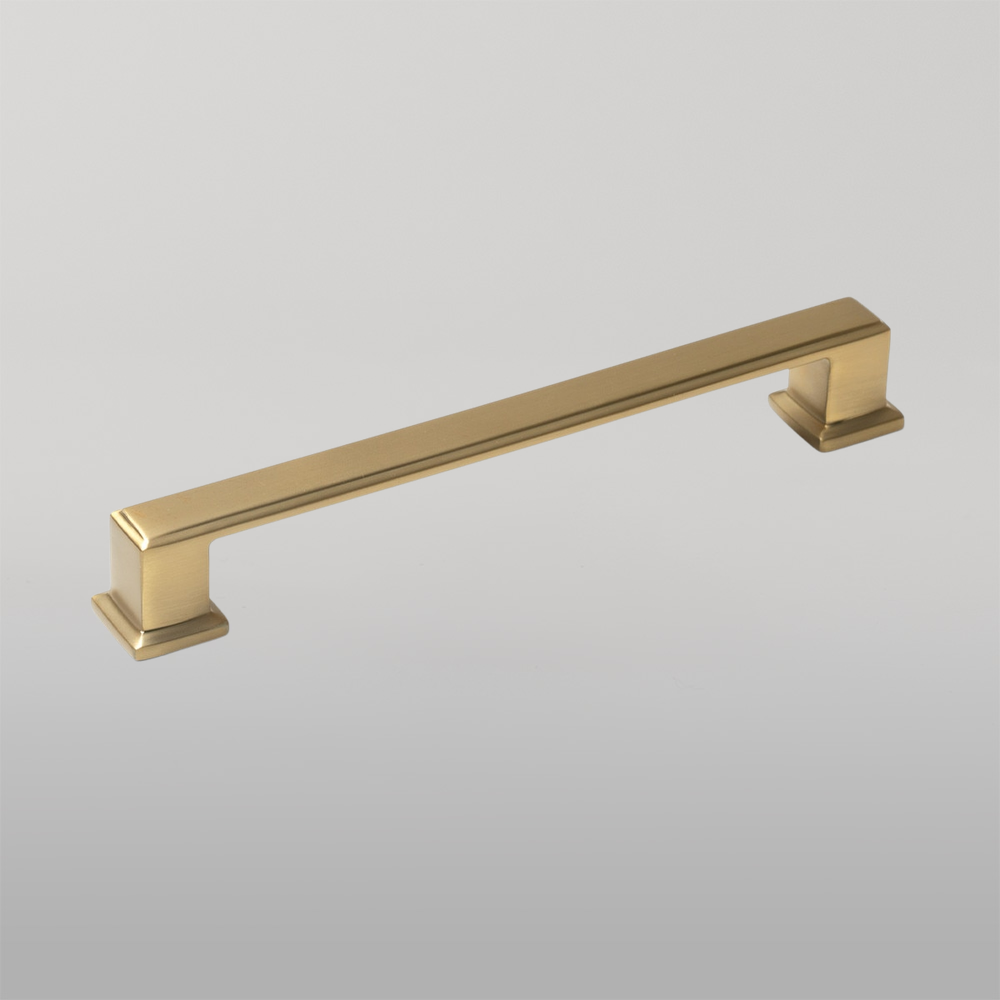 Momo Lucca D Handle 160mm Brushed Satin Brass