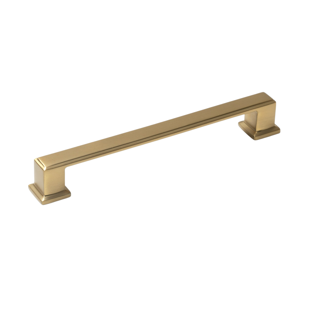 Momo Lucca D Handle 160mm Brushed Satin Brass