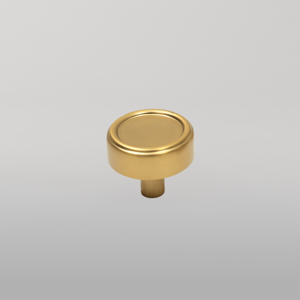 Momo Monaco 36mm Round Knob Brushed Satin Brass