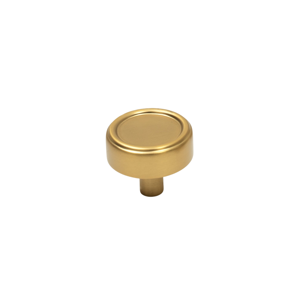 Momo Monaco 36mm Round Knob Brushed Satin Brass