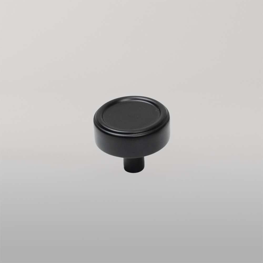 Momo Monaco 36mm Round Knob Matte Black