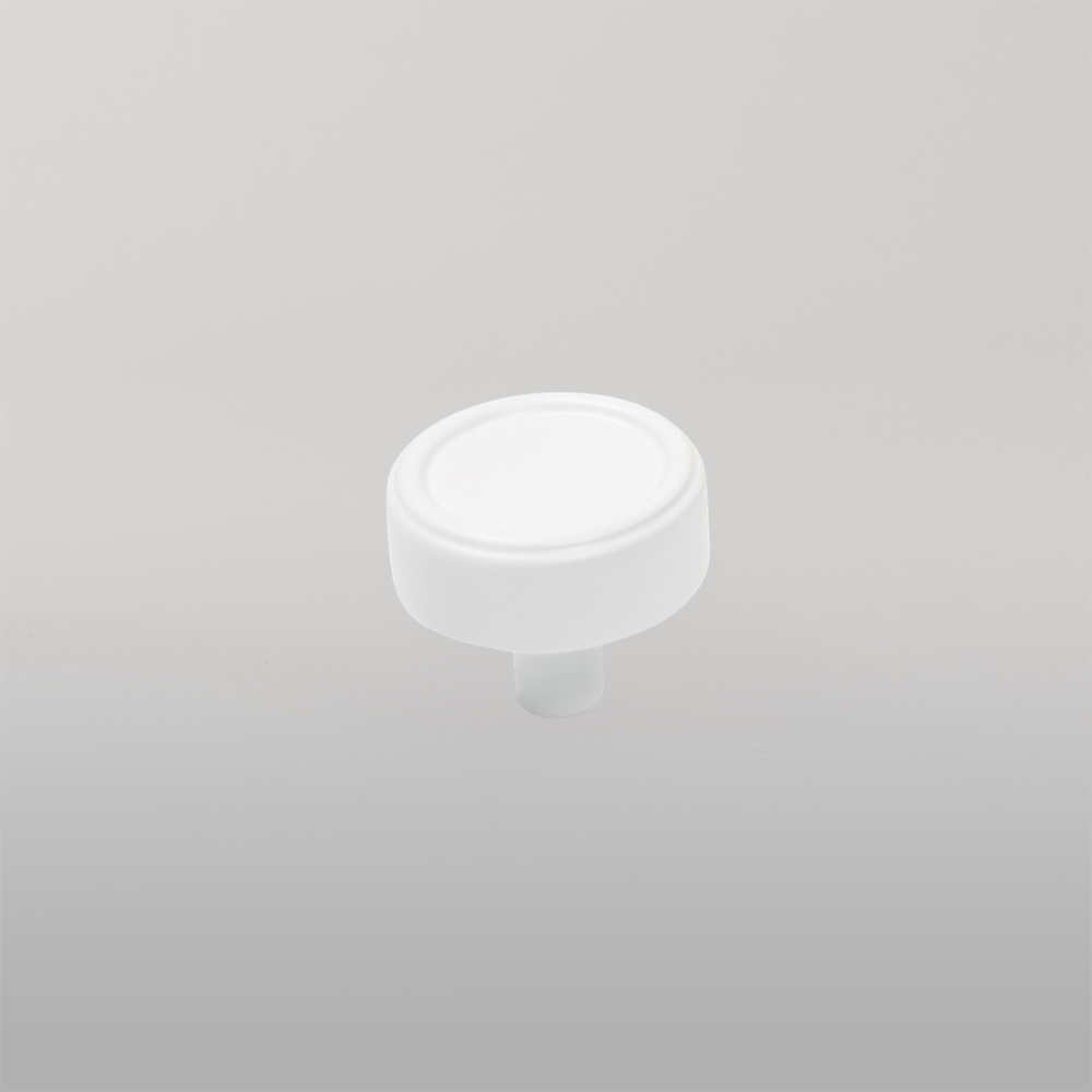 Momo Monaco 36mm Round Knob Matte White