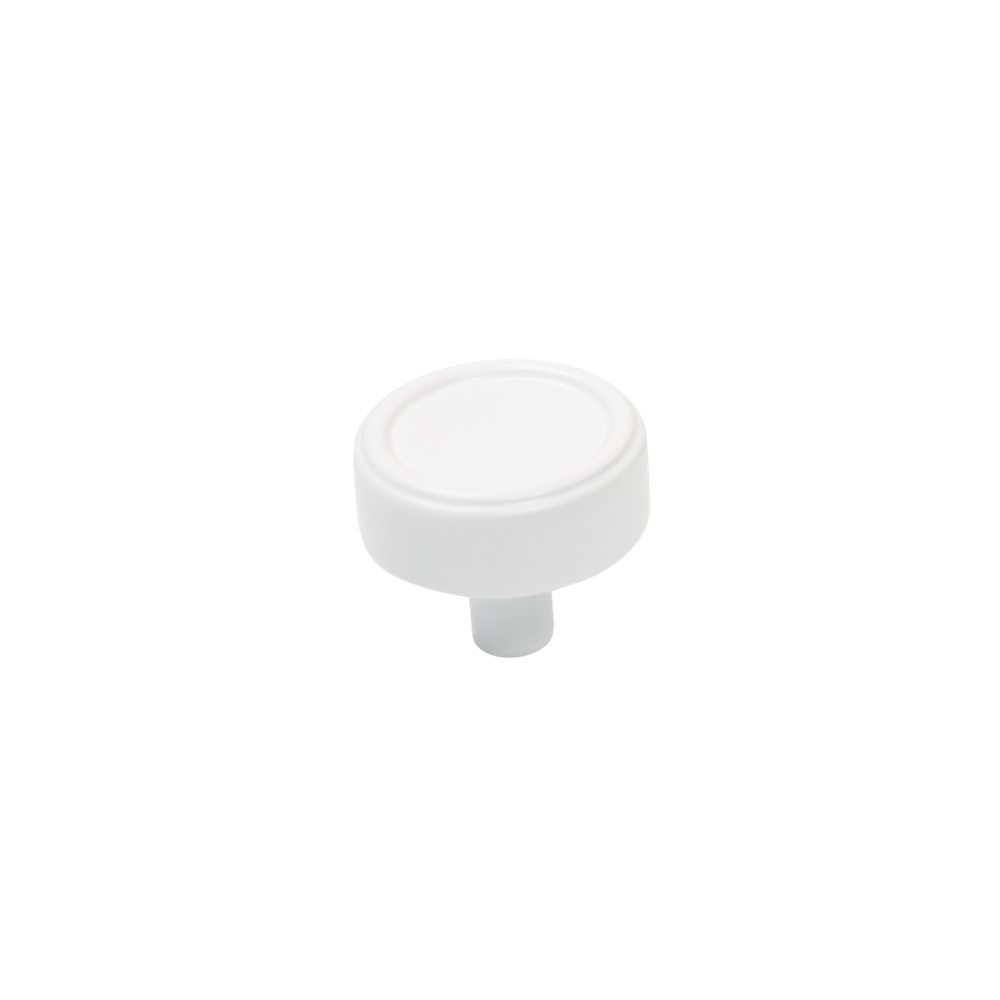 Momo Monaco 36mm Round Knob Matte White