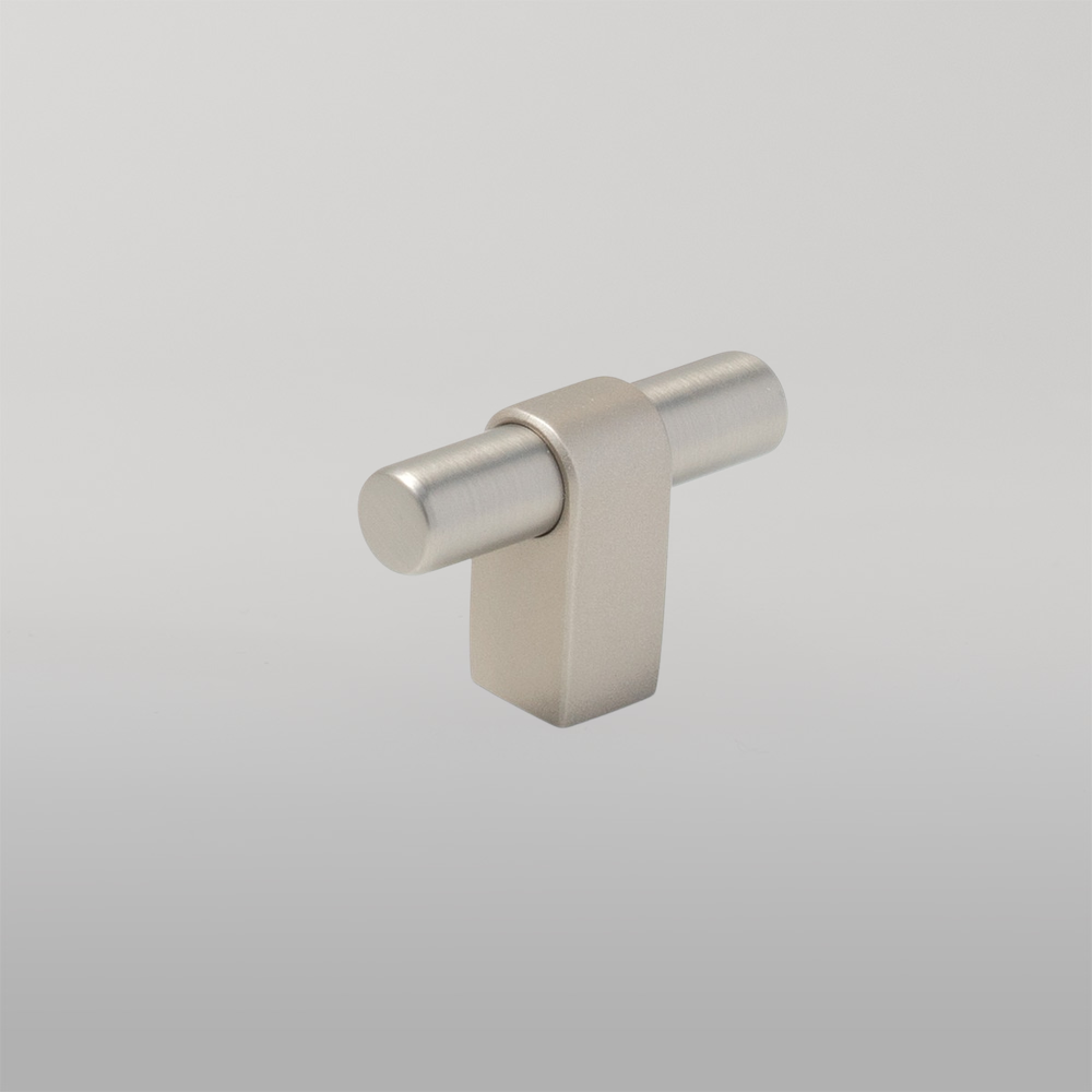 Momo Maida T Knob 52mm Dull Brushed Nickel