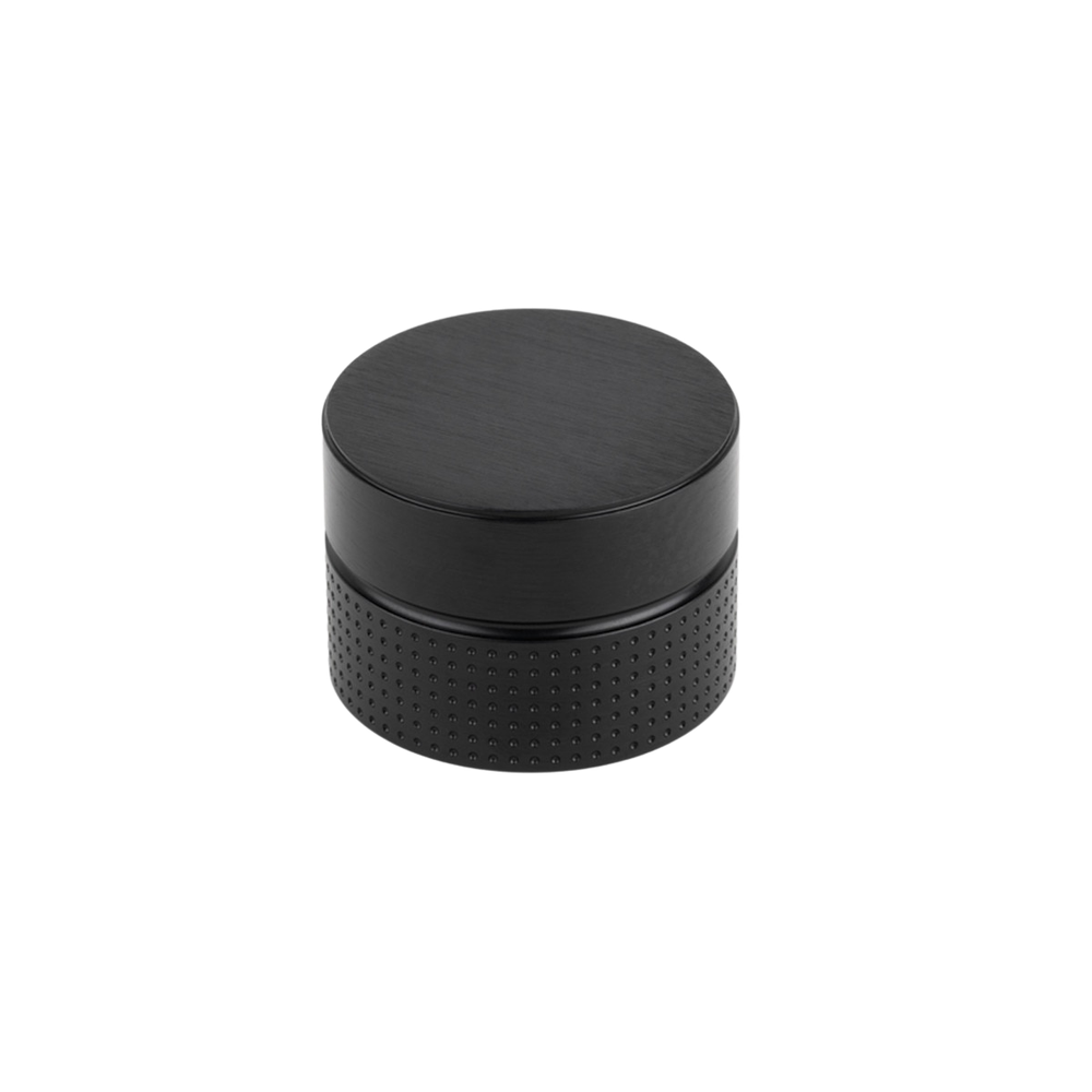 Momo Point Round Knob 40mm Brushed Black