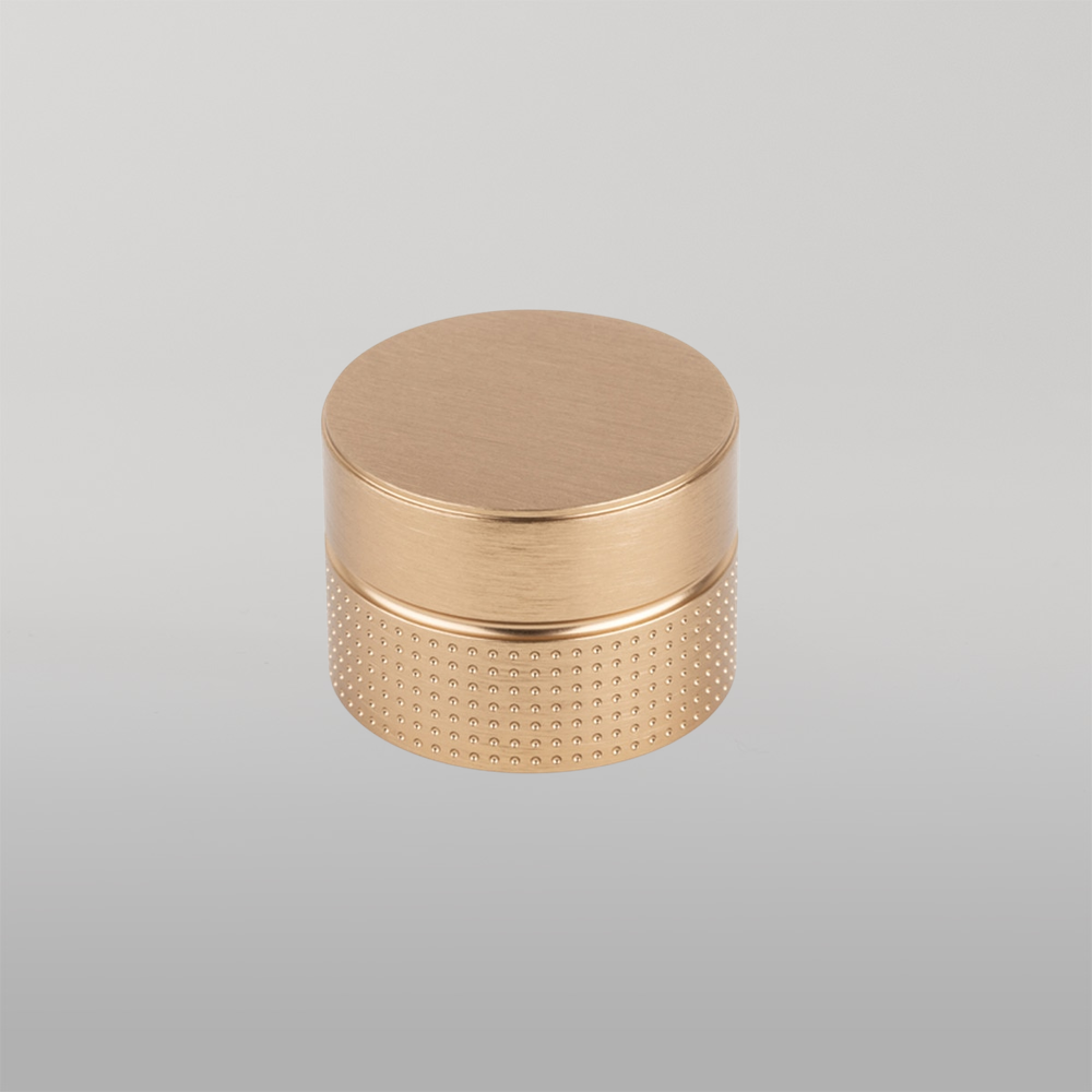 Momo Point Round Knob 40mm Brushed Dark Brass