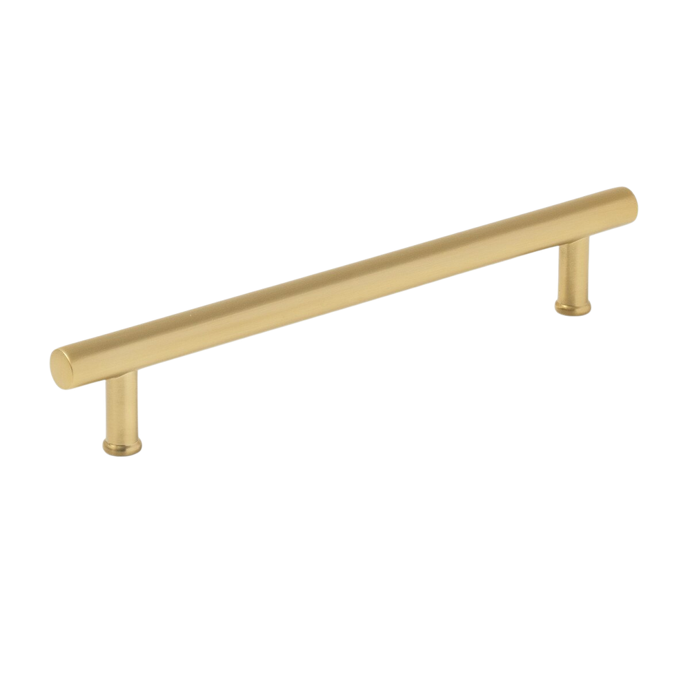 Momo Strano D Handle 160mm Brushed Satin Brass