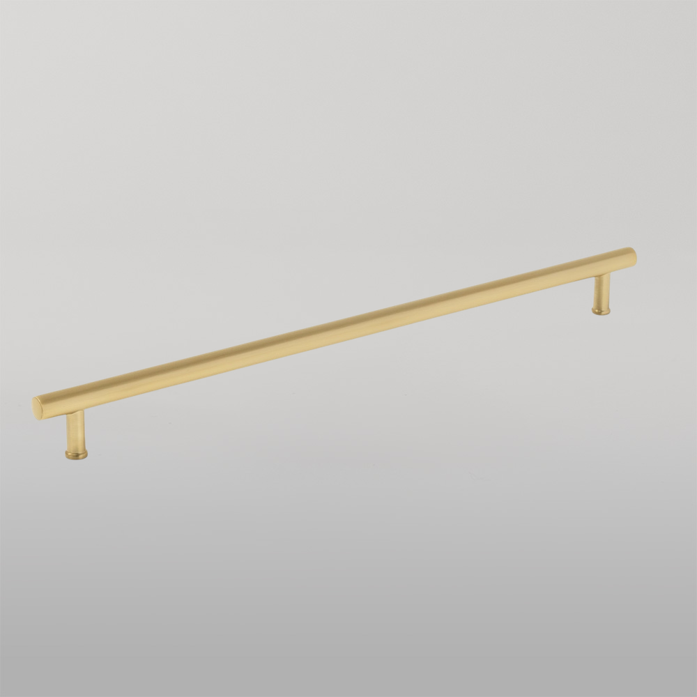 Momo Strano D Handle 320mm Brushed Satin Brass