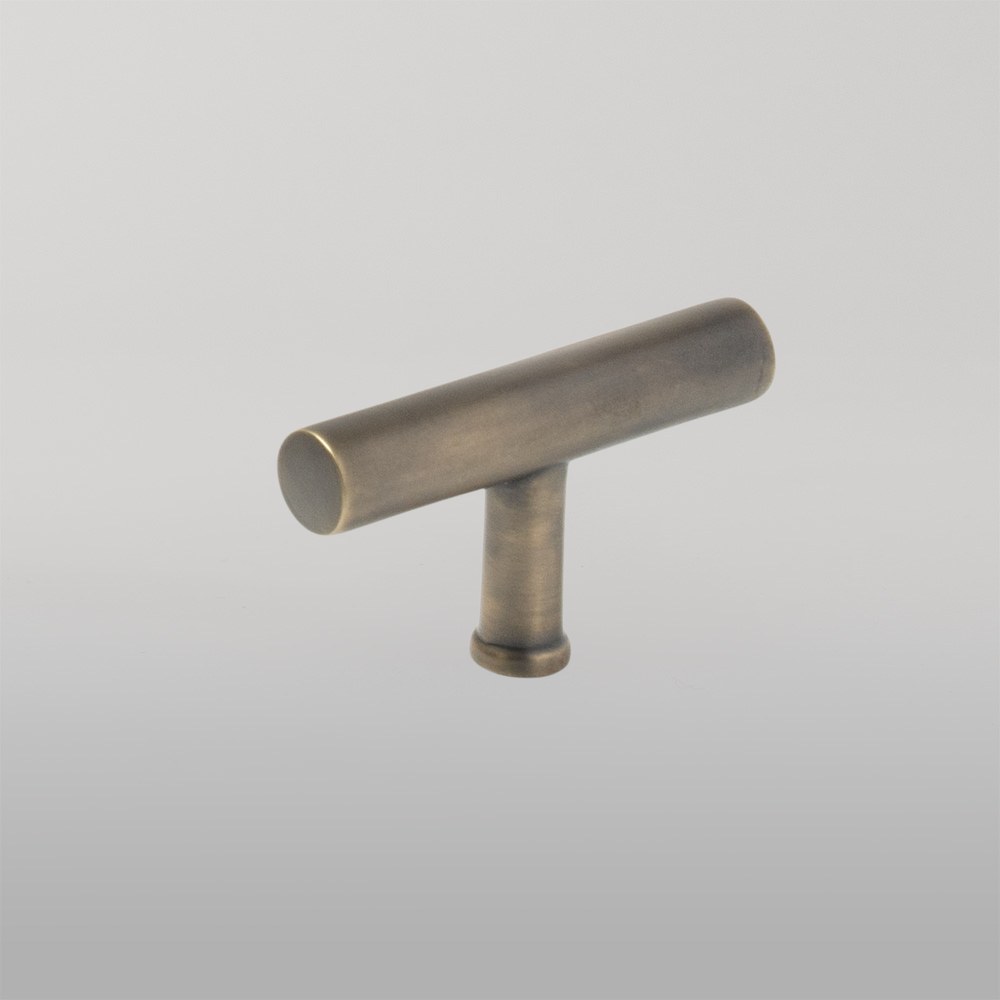 Momo Strano T Knob 60mm Antique Brass