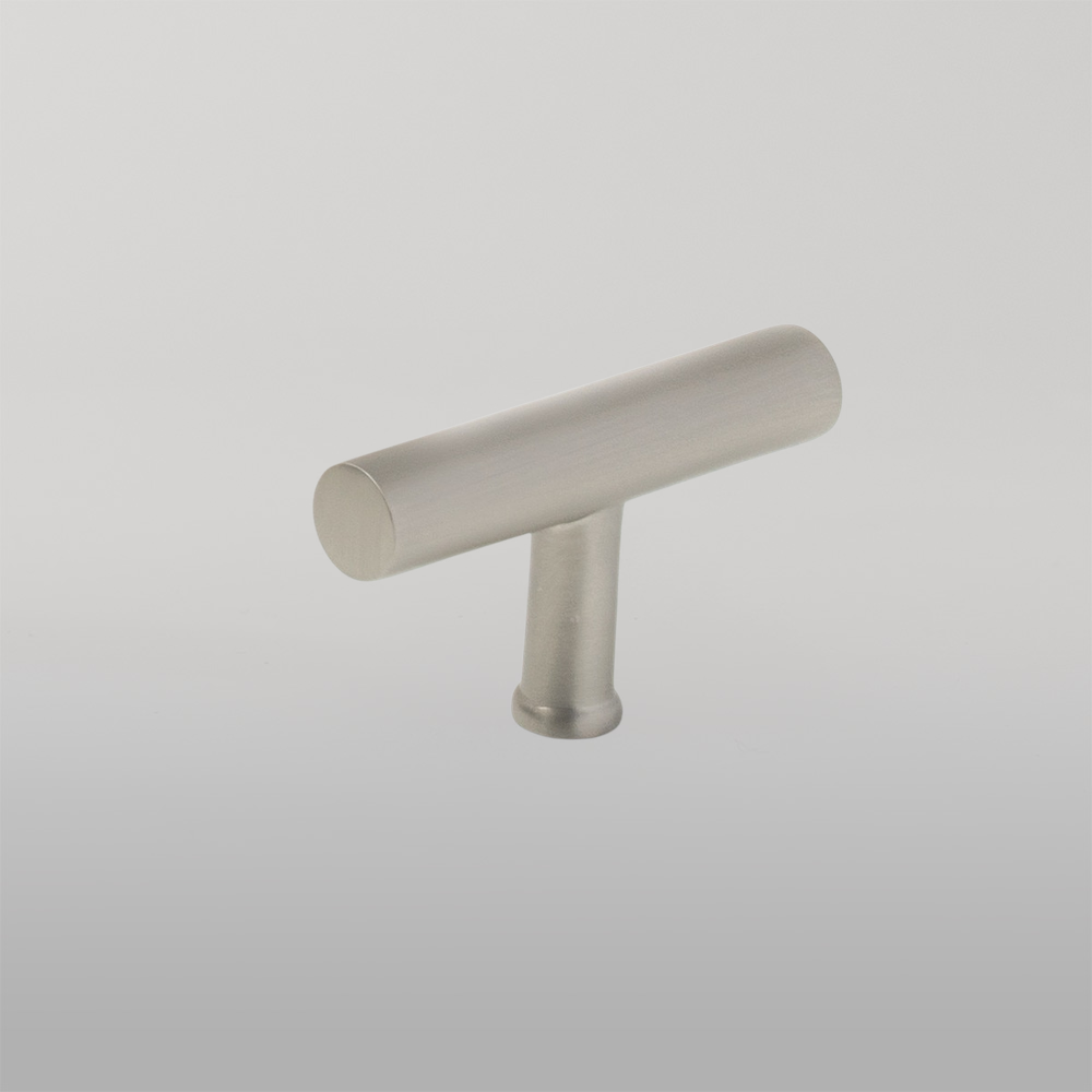 Momo Strano T Knob 60mm Dull Brushed Nickel