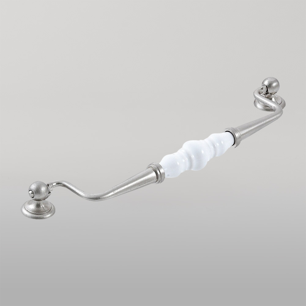 Momo Trianon Swivel Bail 224mm White & Brushed Nickel