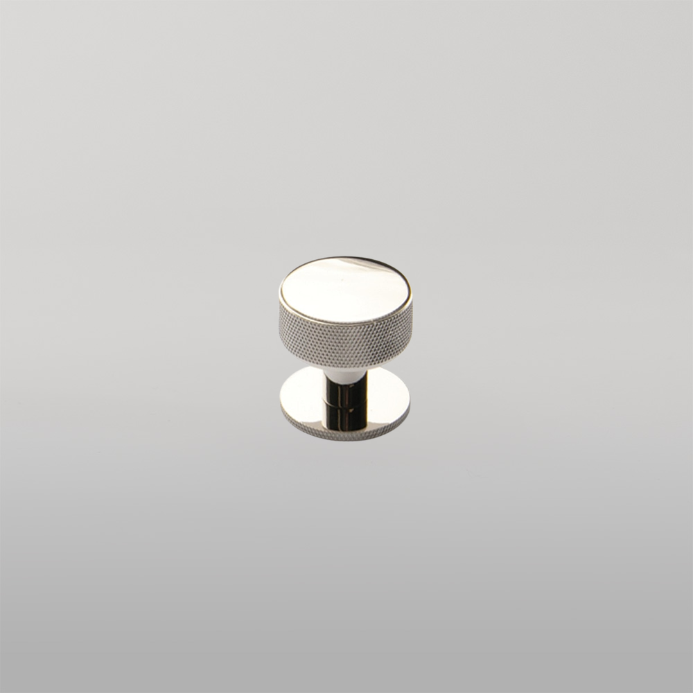 Momo Belgravia Solid Brass Round Knob 35mm Polished Nickel