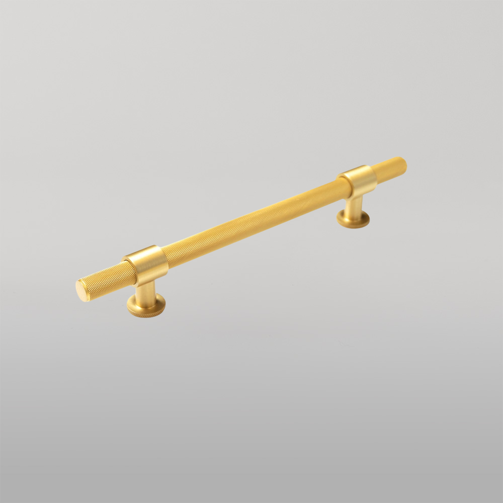 Momo Belgravia Solid Brass Bar Pull 160mm Brushed Satin Brass