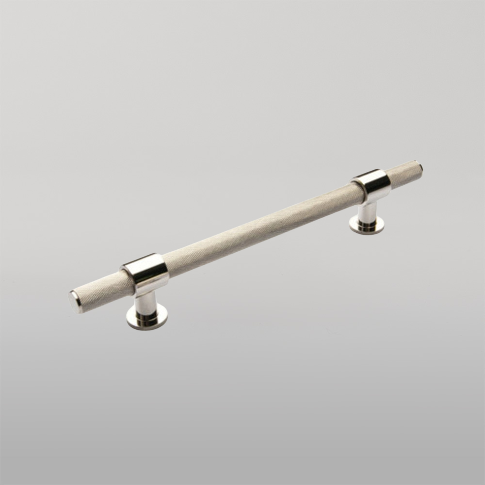 Momo Belgravia Solid Brass Bar Pull 160mm Polished Nickel