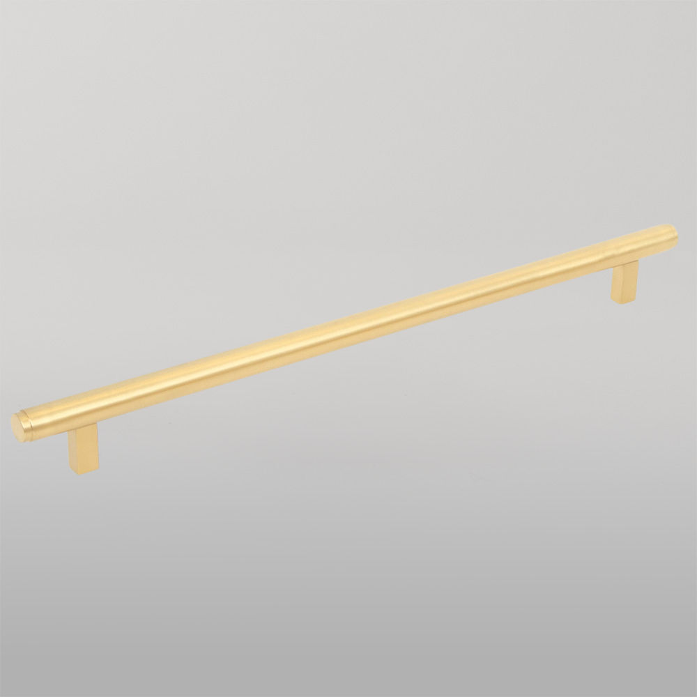 Momo Bellevue Solid Brass Plain Appliance Pull 416mm Brushed Satin Brass